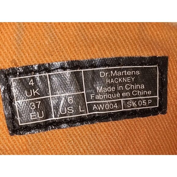 Dr Doc MARTENS HACKNEY Ankle Boots AirWair Black Canvas Womens Sz US 6 - Picture 10 of 11